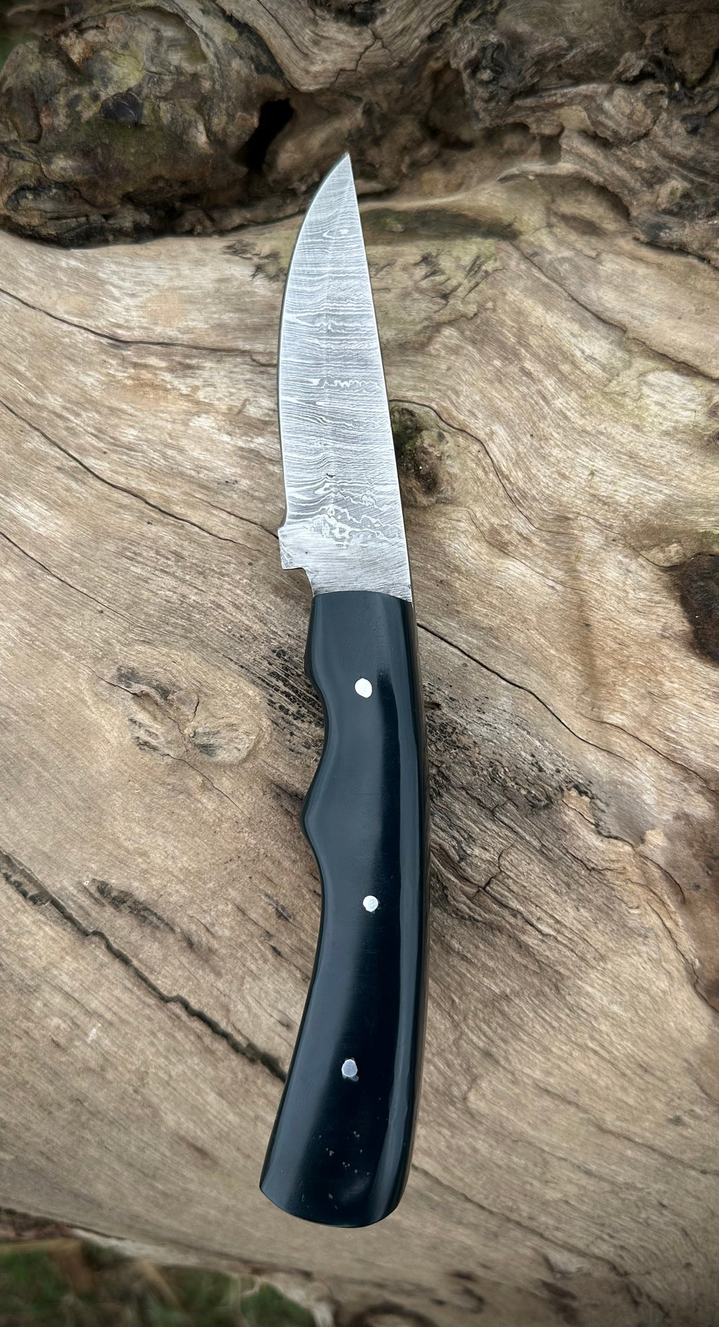 Exquisite 512-Layer Damascus Steel Skinner Knife with Premium Leather Sheath