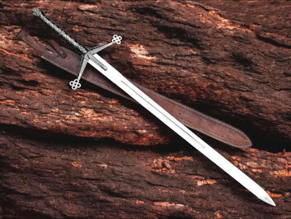 Handmade Scottish Claymore Sword J2 steel Highland Claymore Black Medieval Swords Anniversary Gift Groomsmen Gifts Personalized Gifts USA