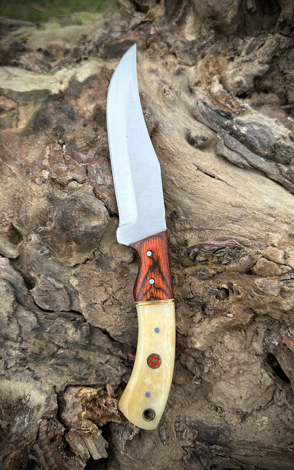Handmade 1095 Steel Hunting Knife with Sheath | Bushcraft, Skinner, Survival, Camping Knife | Custom Gift for Him