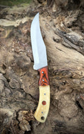 Handmade 1095 Steel Hunting Knife with Sheath | Bushcraft, Skinner, Survival, Camping Knife | Custom Gift for Him