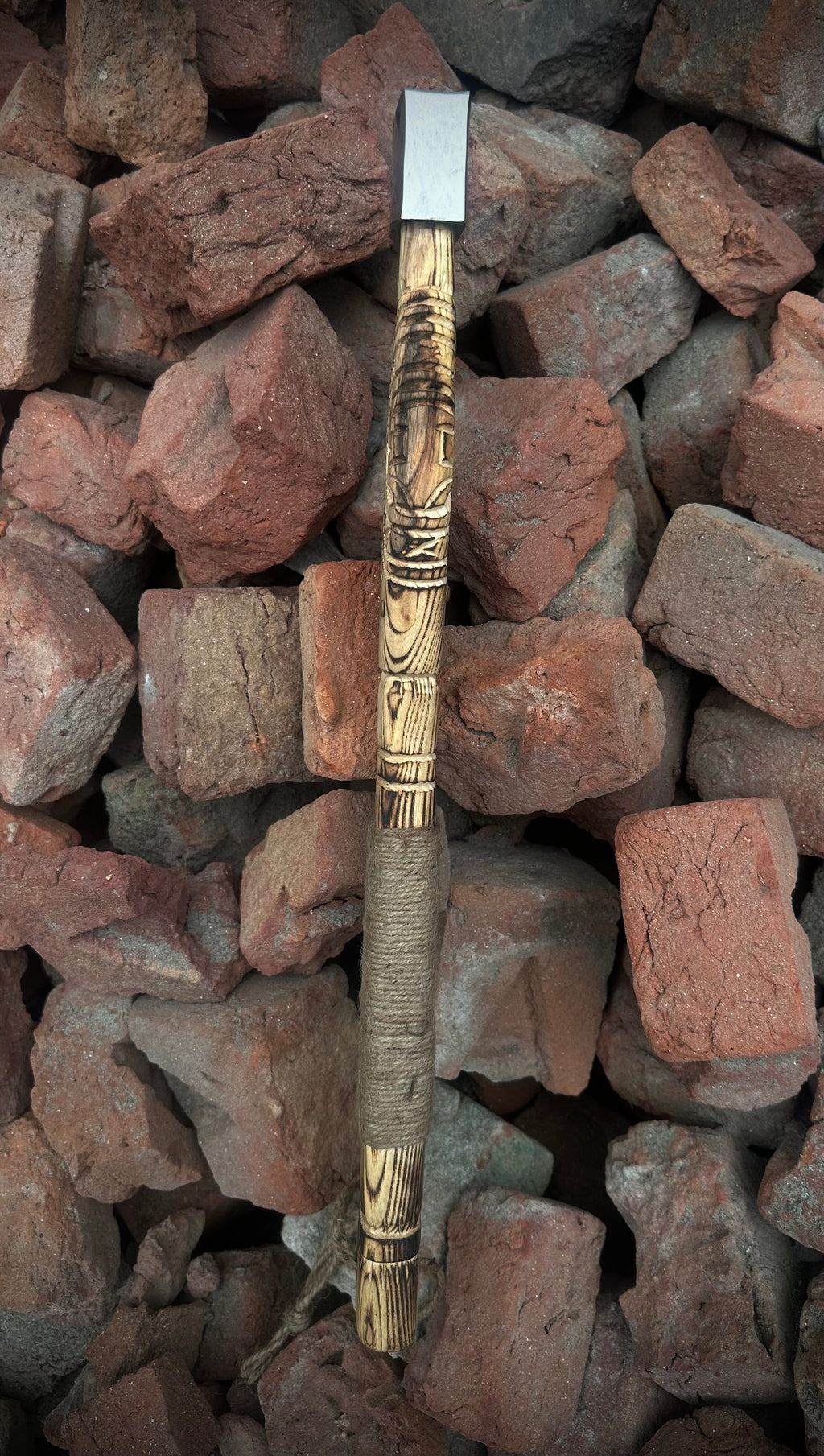 Hand Forged Viking Axe, Hatchet with Leather Cover, Personalized Gift for Him, Anniversary or Birthday Gift for Men, Handmade Viking Axe.