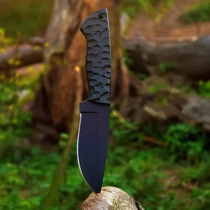 Black Smith Knife, D2 Steel Hunting Skinning Knife, Bushcraft & Survival Knives, Hiking Outdoor Camping Knife Gift for Men, Father Day Gifts
