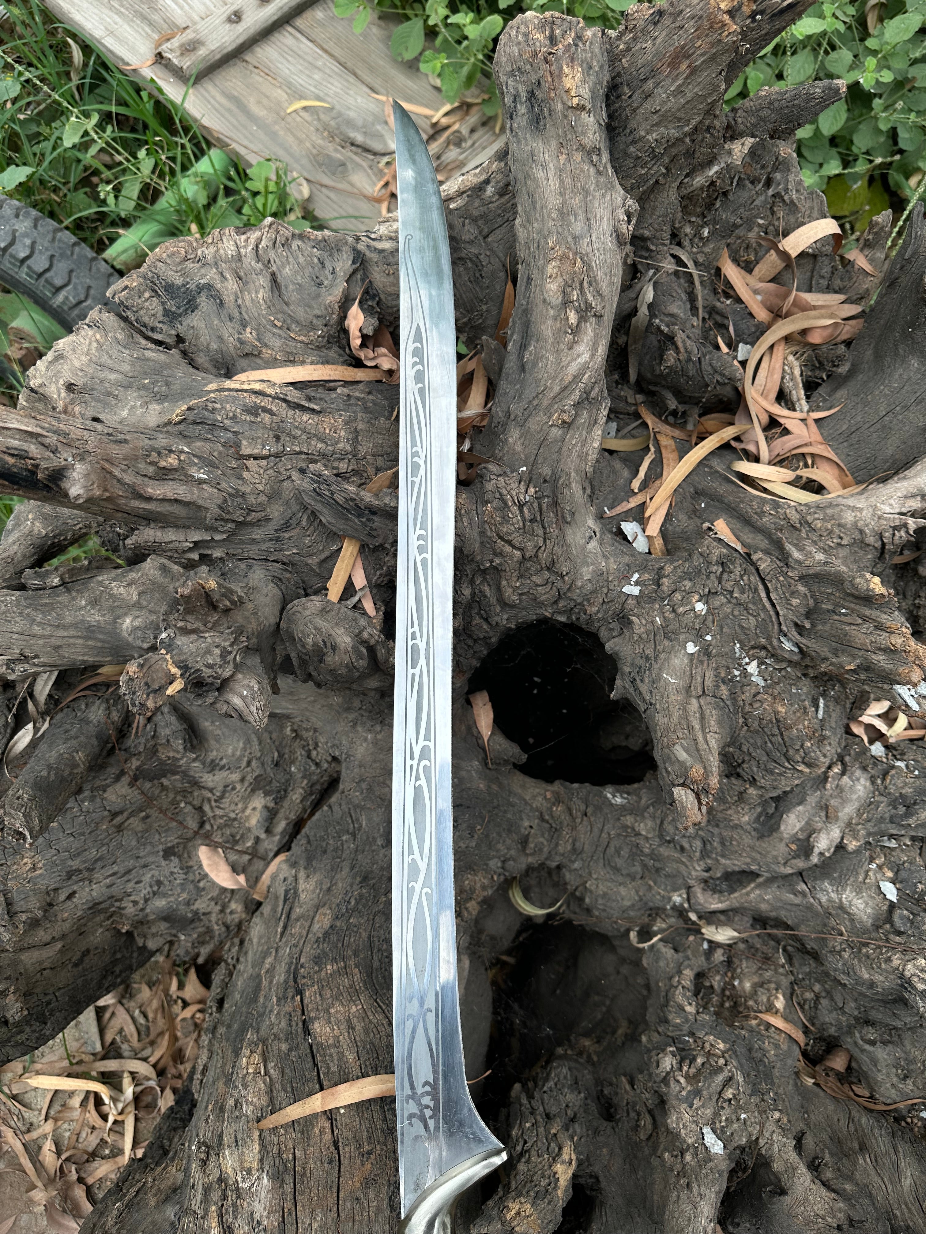 Handmade Thranduil Elven Sword Replica: Fantasy Movie Prop, Wall Decor