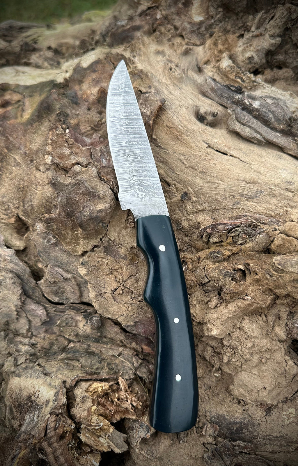 Exquisite 512-Layer Damascus Steel Skinner Knife with Premium Leather Sheath